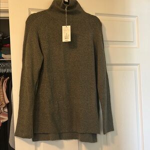 a new day Green Cowl Turtleneck Sweater